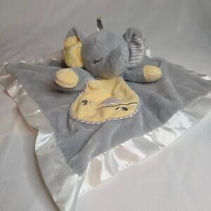 Douglas Baby Cuddle Toys Joey Elephant Lil Snuggler Lovey Satin Trim Gray